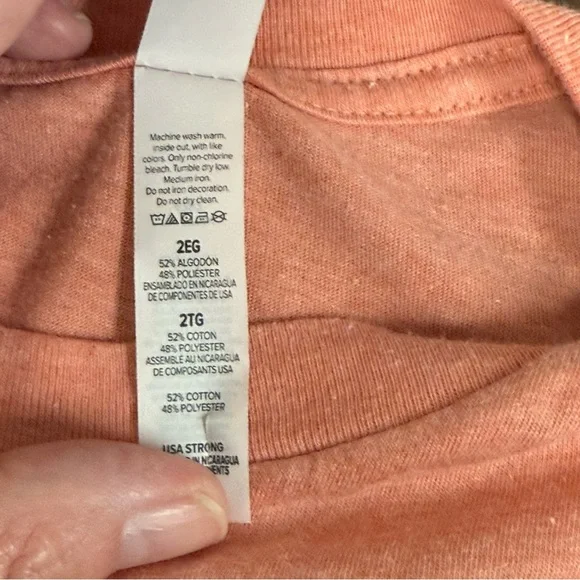 Bella Canvas Pumpkin Stack Tee Coral 2XL Fall Graphic T-Shirt Soft - Picture 6 of 7